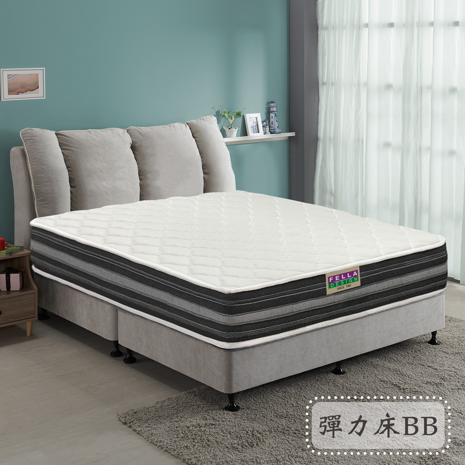 彈力床-軟護邊<br>軟○●○○○○○硬 彈力床-軟護邊<br>軟○●○○○○○硬